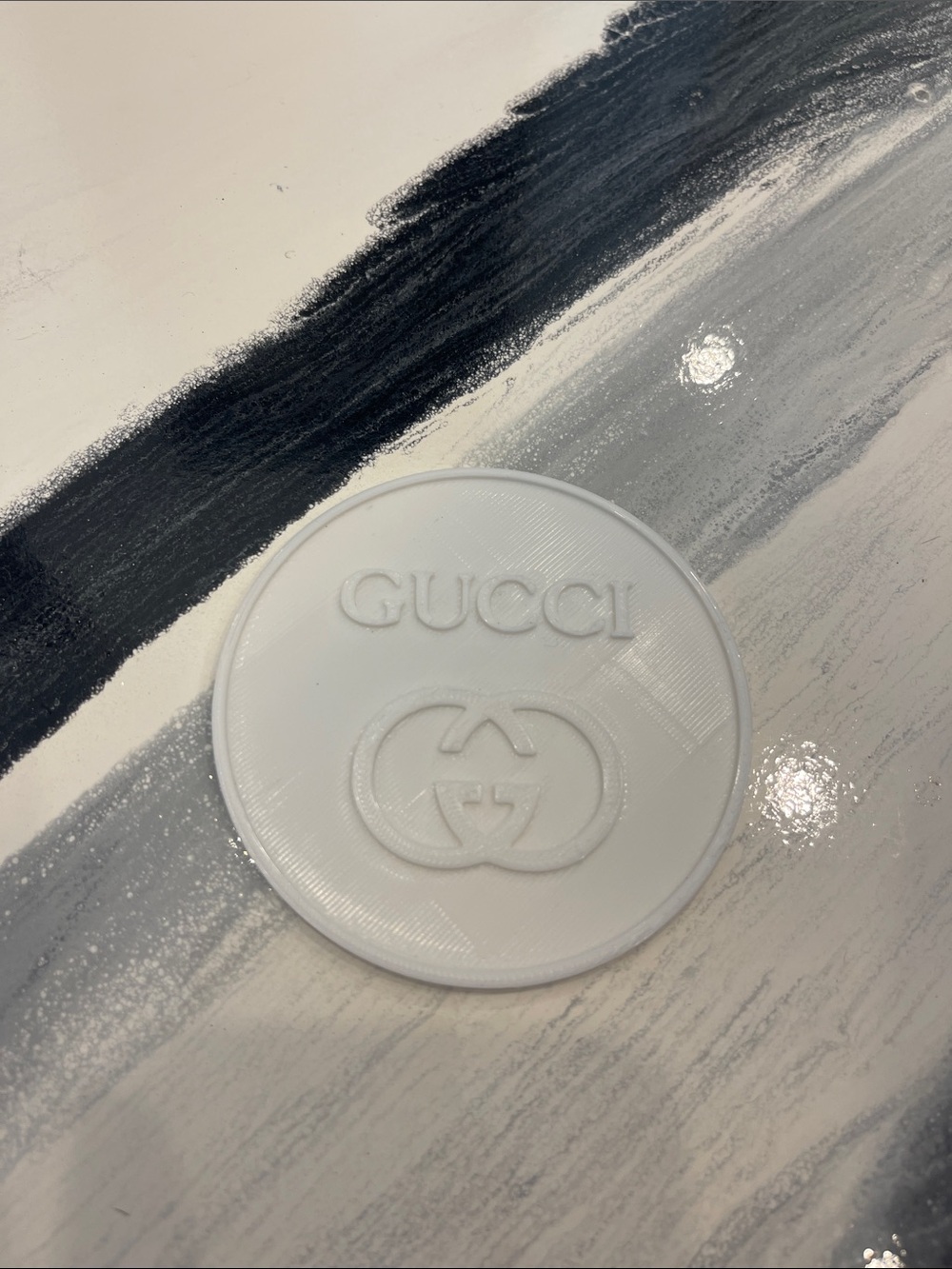White Round Logo Accent